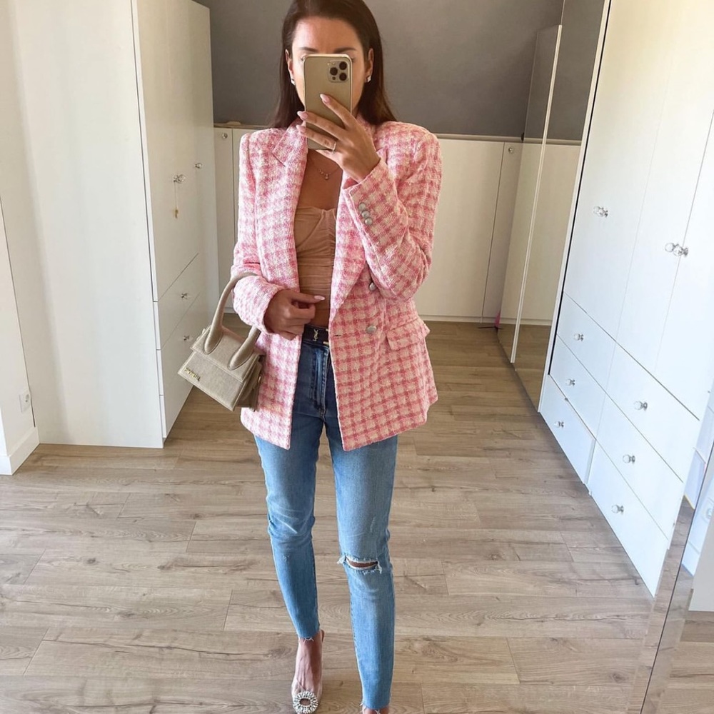 Zara double breast blazer bloggers fav - Picture 3 of 16
